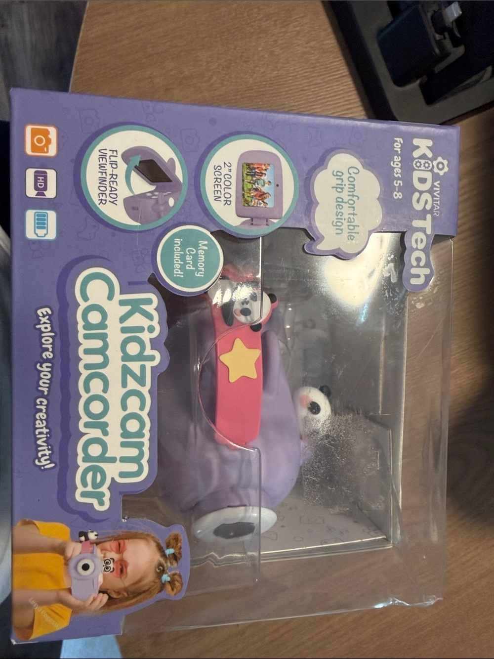 Kidzcam Camcorder for Kids in Purple and Pink